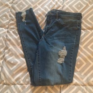 RIPPED STRETCH JEGGINGS